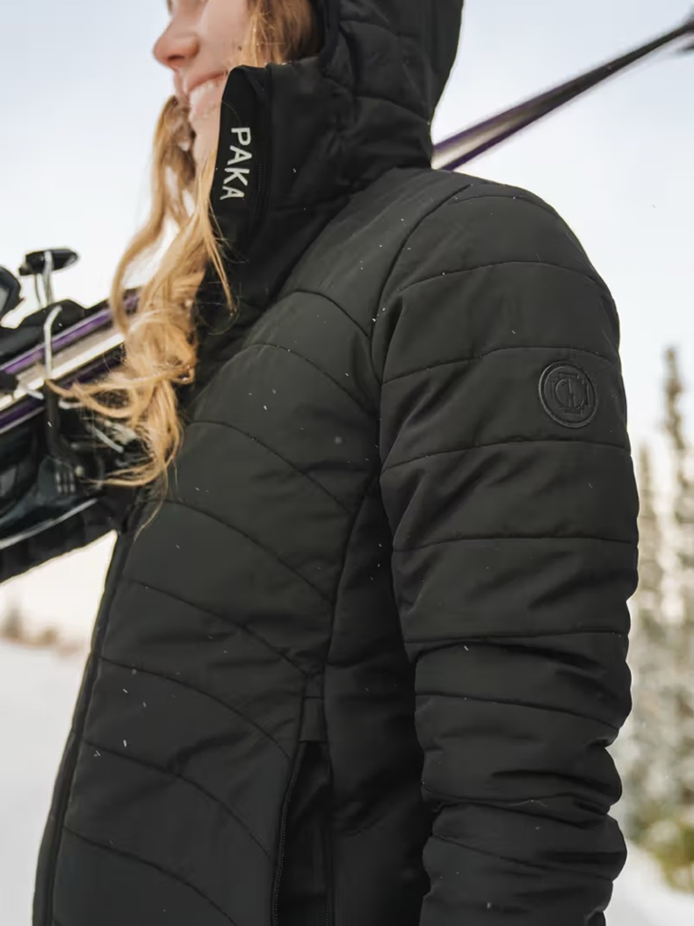 PAKA Alpaca Down Women's PAKAFILL® Midweight Puffer - Black (S)